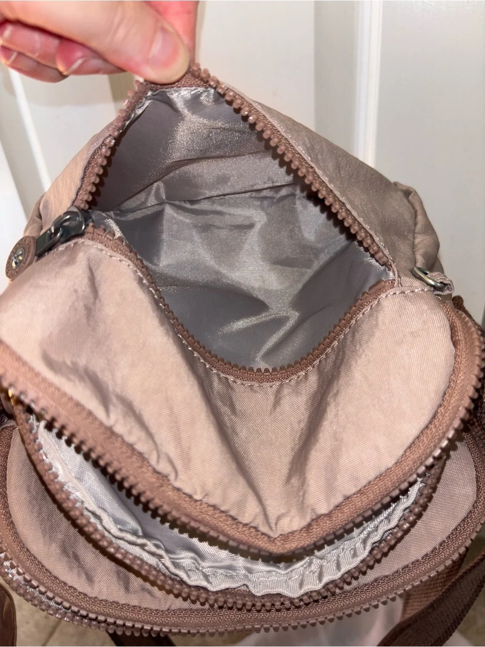 Kipling keefe crossbody rosey rose pink nylon